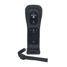 Hot Sale Black Built in Motion Plus Inside Remote Controller with Silicon Case Hand Strap For