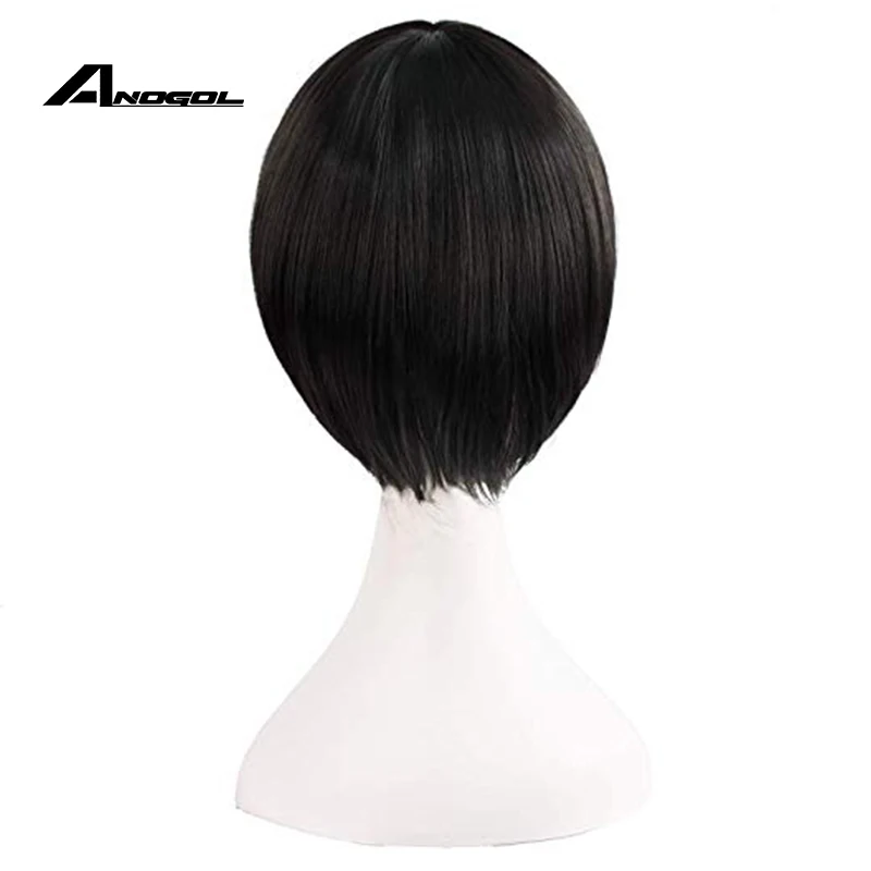 Ceny Anogol Brand New LoveLive! Nico Yazawa podwójny klip kucyk czarna peruka syntetyczna cosplay na japońskie anime do odgrywania ról + czapka z peruką