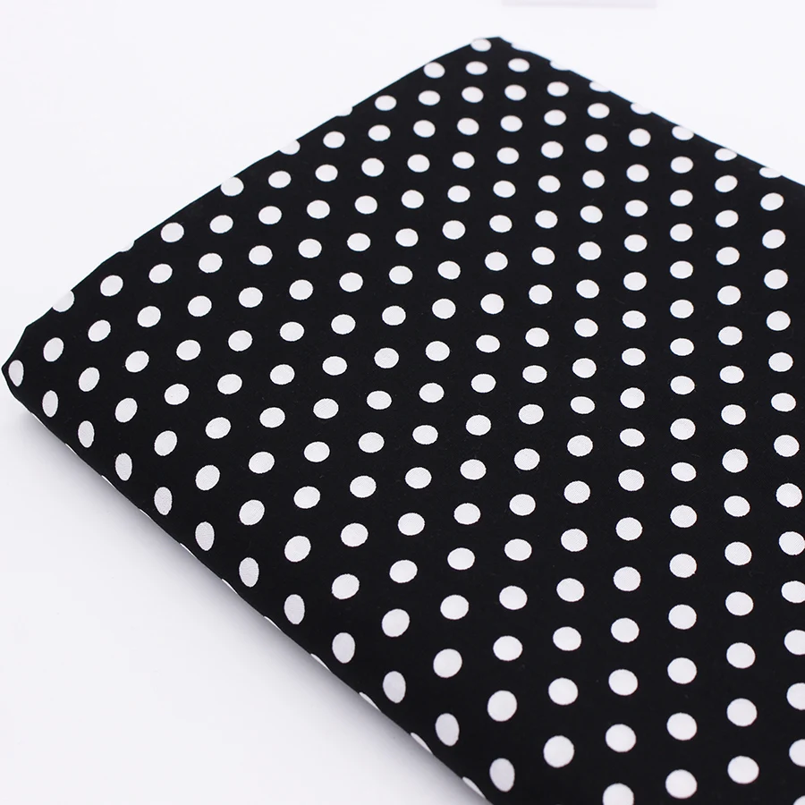 CMCYILING 6 мм точка Узорчатая хлопковая ткань для шитья куклы из хлопчатобумажной ткани