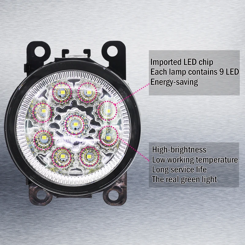 Cawanerl 2 х автомобилей Светодиодный дневной светильник DRL Противотуманные лампы