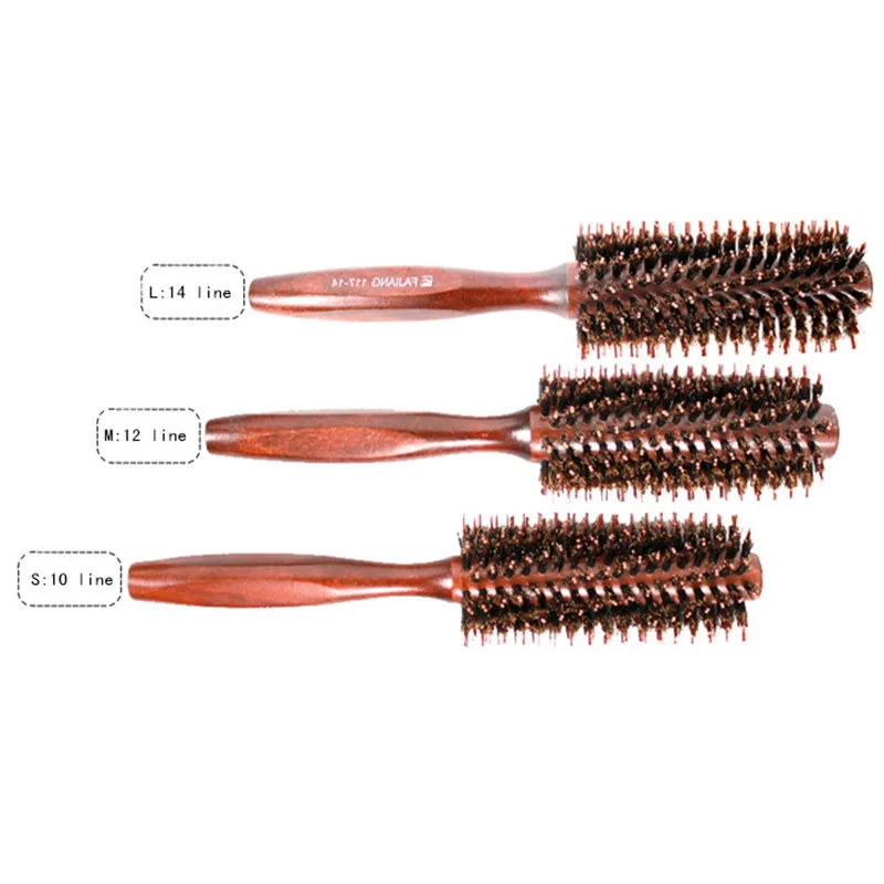 S Twill comb IRUI 1 шт. деревянная круглая ручка щетка для ухода за волосами Расческа для укладки волос - Цвет: S Twill comb