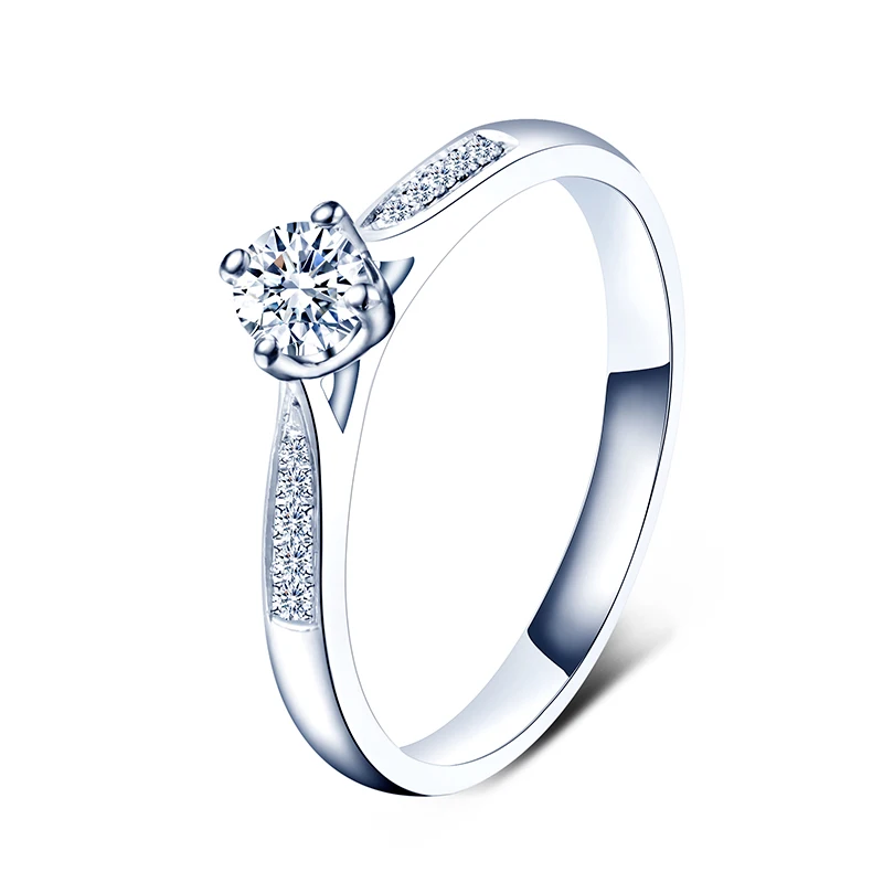 

Роскошное Свадебное ювелирное изделие ZHJIASHUN из белого золота 14 к 585 пробы, обручальное кольцо с круглым муассанитом карат и бриллиантом с ореолом для женщин, подарки