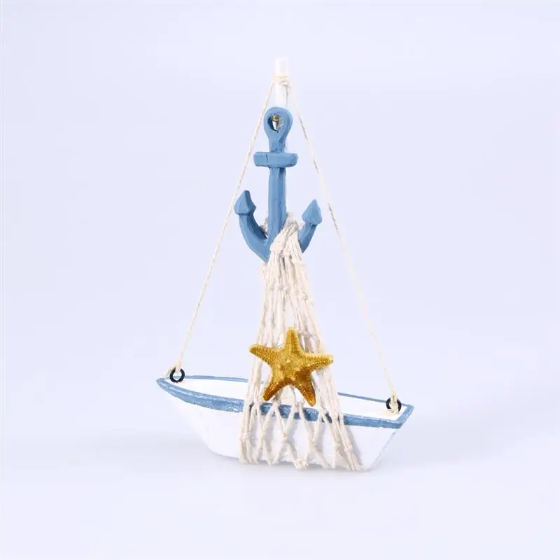 Детская винтажная модель парусника ручной работы в средиземноморском стиле, модель декоративного корабля, модель лодки, Морской Декор, детские игрушки
