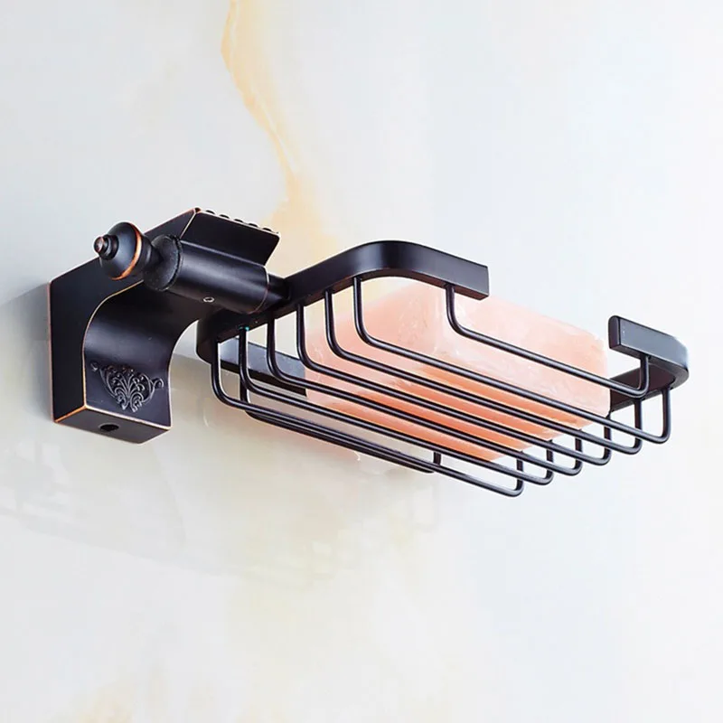 

Vidric Bathroom Accessories ORB Brass Basket Soap Dishes Soap Holder Wall Mounted Soap Case Home Decoration