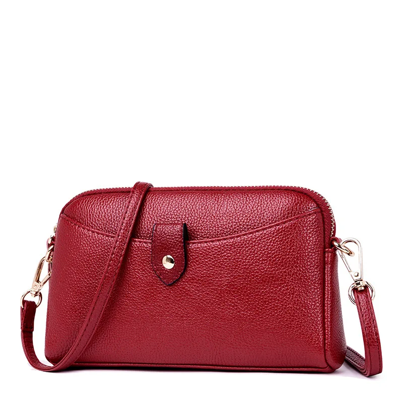 

High Quality Lady Coin Purse Shoulder CrossBody Bags Fashion Women Messenger Bags Clutches Bag Women's Genuine Leather Handbags
