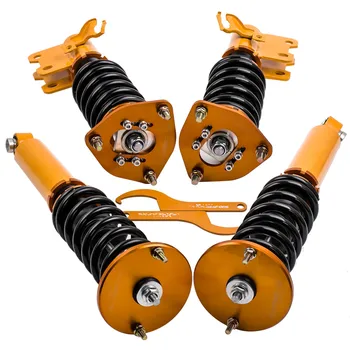 

For Nissan S14 200SX 240SX Silva 4PCS Adj Height Coilover Suspension Struts Kit Silvia Shock Absorber Spring Strut Coilovers