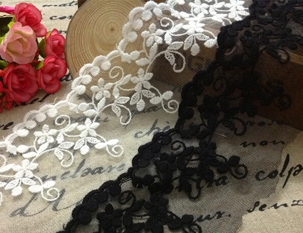 

10 ярдов/партия, кружевная лента из органзы, ширина 8 см, 3,14 дюйма, 1024534L4K526