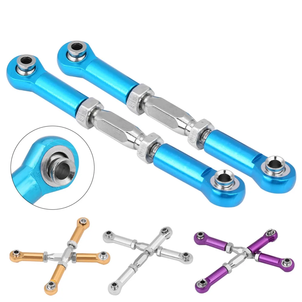 

CNC Machined Aluminium Alloy Steering Rod RC Linkage Servo Rod Replacement accessory for HSP 94111 / 94188 RC Car upgrade