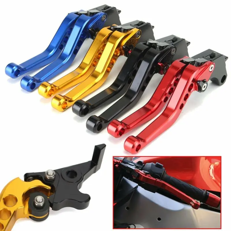 Черный/желтый/красный/синий мотоцикл Модифицированная ручка ЧПУ Роговая ручка подходит для Honda Grom MSX125 ручка сцепления Тормозная ручка