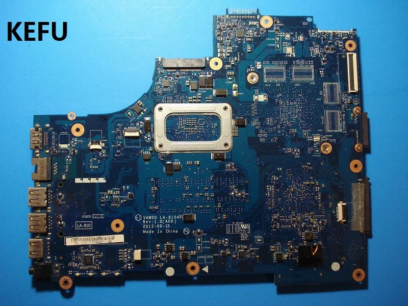 KEFU LA 9104P материнская плата с процессором SR0V5 для DELL INSPIRON 3521 5521 ноутбука CN 0YN8TC YN8TC