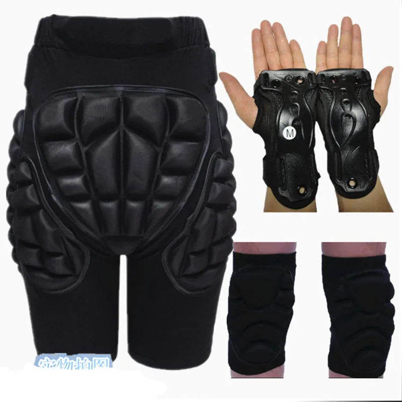Protective Skiing Hip Pad Knee Pads Wrist Support Palm Kid Adult