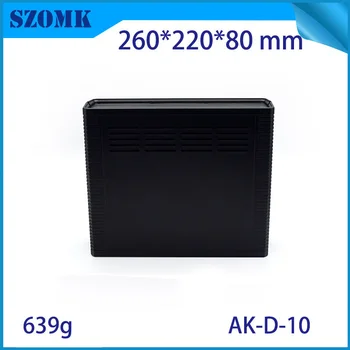 

(1 pcs)szomk electronic project enclosure junction box plastic box enclosure desktop electric distribution box 260*220*80mm
