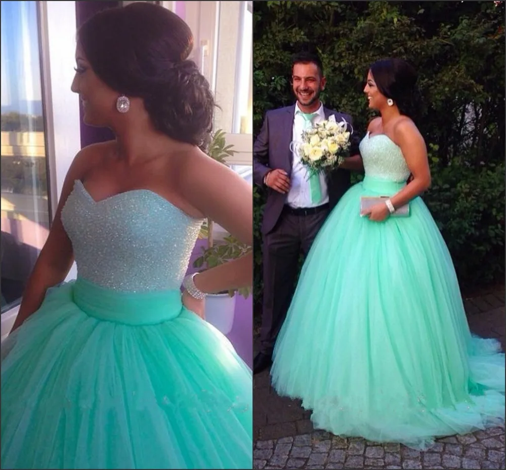 Prom Dresses Long Green Corset