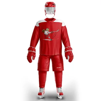 

COLDOUTDOOR Free Shipping Vintage Ice Hockey Training Jerseys Set Print Cartoon Logo Spot Cheap high quality H6100-3