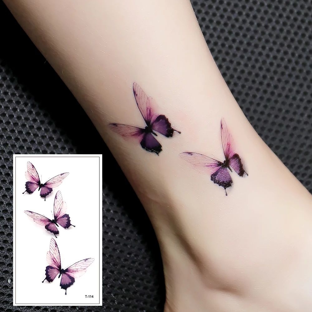 

Hot 1 Piece Popular Temporary Tattoo Sticker Black Design Arm Fashion Body Art Waterproof Paper for Women Hand T-114