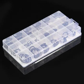 

Silicone Rubber 18 Sizes 225 x Rubber O Ring O-Ring Washer Seals Watertightness Assortment Black for Car Styling Automobile