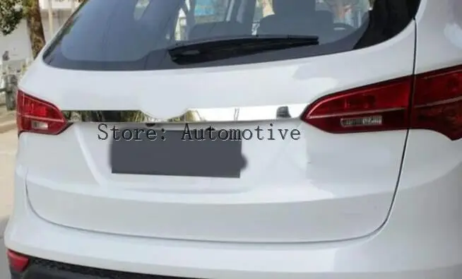 Подходит для Hyundai Santa Fe 2013 16 2017 хромированная Задняя Крышка багажника Накладка Люк