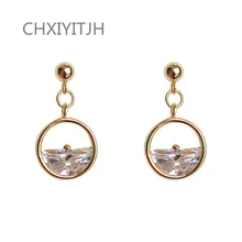 925 Sterling silver Stud earrings Round down half a hollow out wholesale Women fashion jewelry 925 Sterling silver Stud earrings Round down half a hollow out wholesale Women fashion jewelry