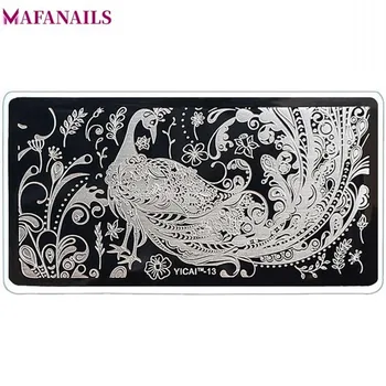 

2018 New YICAI Series Nail Stamping Plates 6.5*12.5cm DIY Stainless Image Plates Nail Art Stamp Templates Plates 01-40 40 Styles