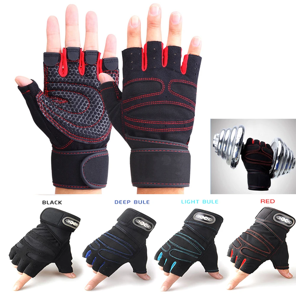 Men Women Half Finger Gym Gloves Heavyweight Sport Exercise Weight Lifting Gloves Body Building Training Sport Fitness Gloves Men Women Half Finger Gym Gloves Heavyweight Sport Exercise Weight Lifting Gloves Body Building Training Sport Fitness Gloves