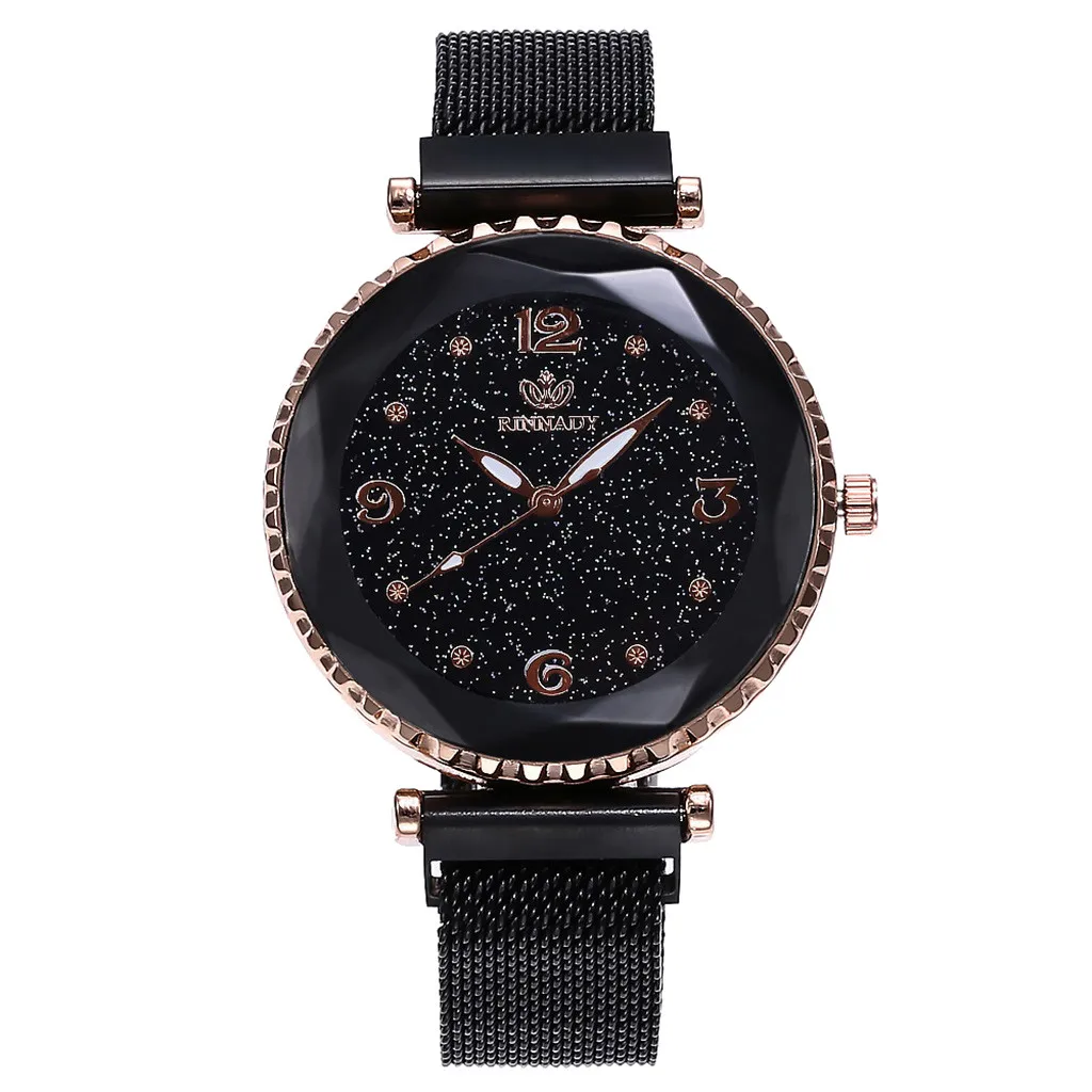 

Fashion Automatic Watch Magnetic buckle Dazzling Women Wrist Watch Ladies Quartz Analog relogio feminino