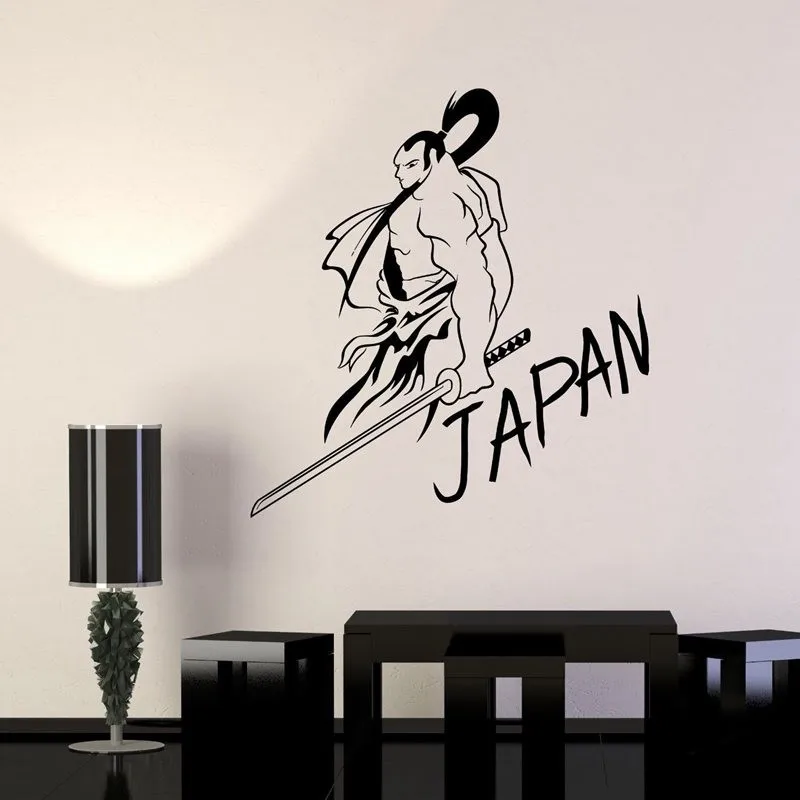 Medium Small Modern Design Kendo Sticker Decal Japan Samurai Ninja