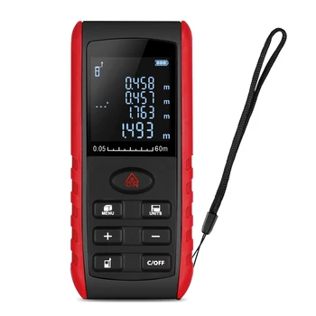 

60M Mini Handheld Laser Distance Meter IP54 Laser Rangefinder Laser Tape Rangefinder Laser Tape Range Finder Diastimeter Measure