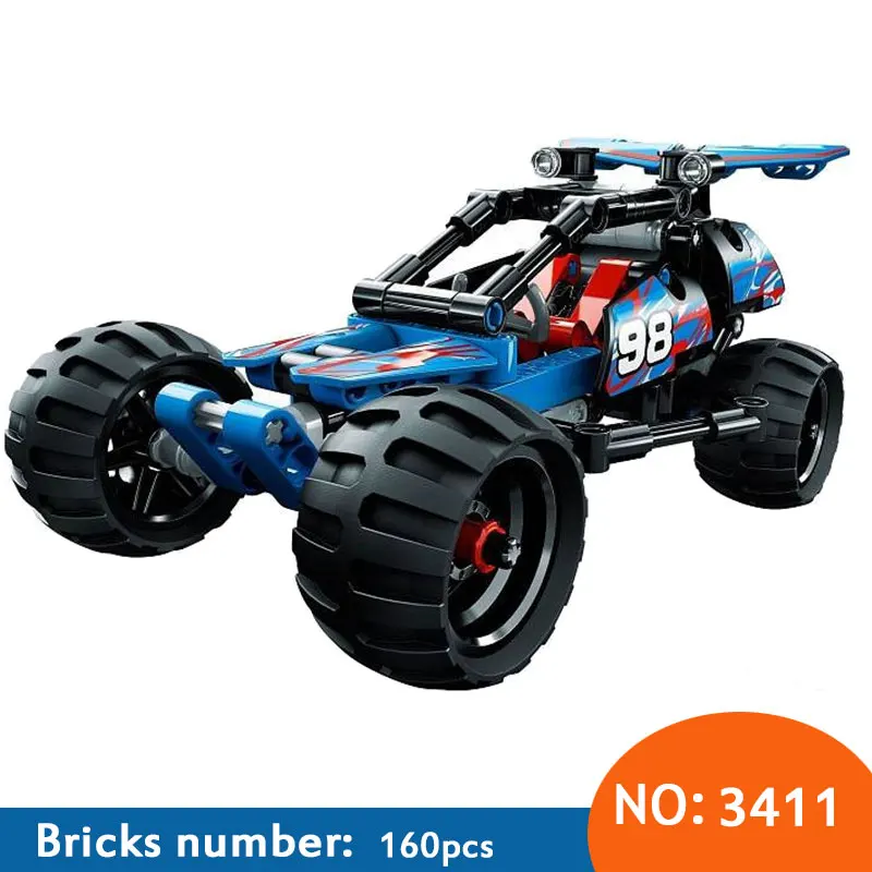 

New Racer Car Descet racer Dazzung Red Racing Car Black Champion Racer Building Toy 3413 3420 Free Shipping