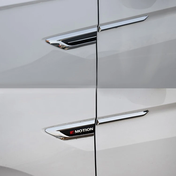 

For tiguan chrome tiguan 2018 leaf board side standard car stickers tiguan MK2 fender door decoration Car sticker