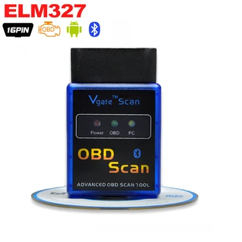 

OBD2 ELM327 Bluetooth V2.1 Car-detector ELM 327 Diagnostic-tool OBDii OBD OBD 2 for volvo Auto Scanner Adapter Diagnostic Tool
