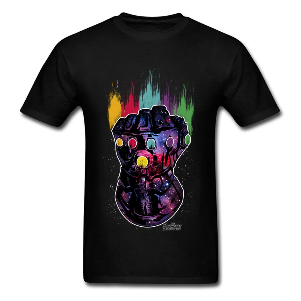 

Out Of This World!Men T Shirt Thanos T-shirt Infinity Stone Tshirt Gauntlet Tops Vintage Clothing Rainbow Black Tees