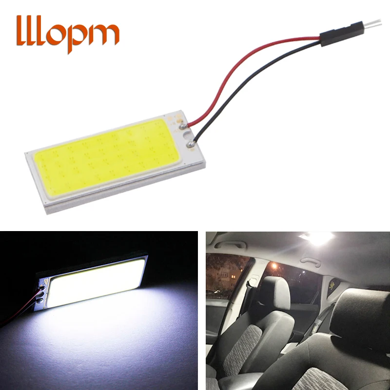 Car led Super Bright White 8W COB 36 Chip LED Car Interior Light 12V