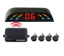 New LED Display Wireless Parking Sensor Kit 4 Sensors Auto Car Reverse Assistance Backup Radar Monitor System detector de radar