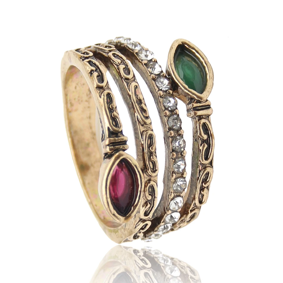 classic retro turkish ring grass grain antique gold colored resin hollow carve rings indian women wedding - Indian Wedding Rings classic retro turkish ring grass grain antique gold colored resin hollow carve rings indian women wedding - Indian Wedding Rings