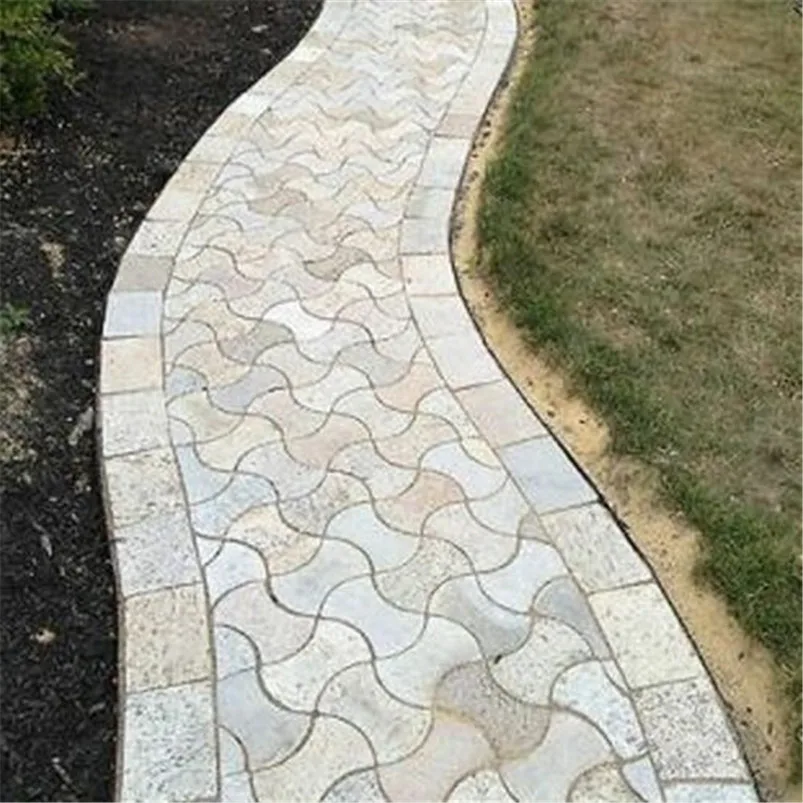 Paving Mold Driveway Patio Stepping Stone Pavement Paver Path Maker DIY Floor Garden Design Paving Mould 40MR054