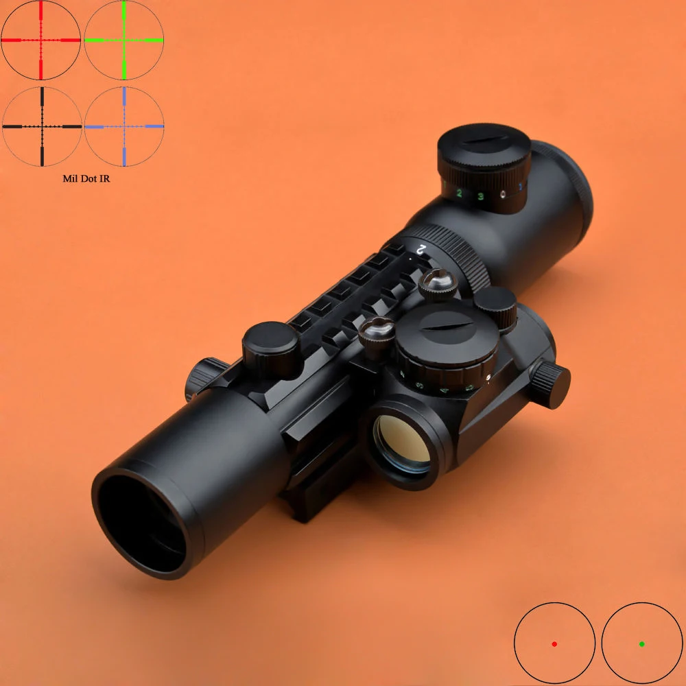 

Eagle Eye Riflescope 2-6x28ET Multi-Rail Rifle Scope Tactical Scope W/BARSKA 1x20 Red Dot Scope