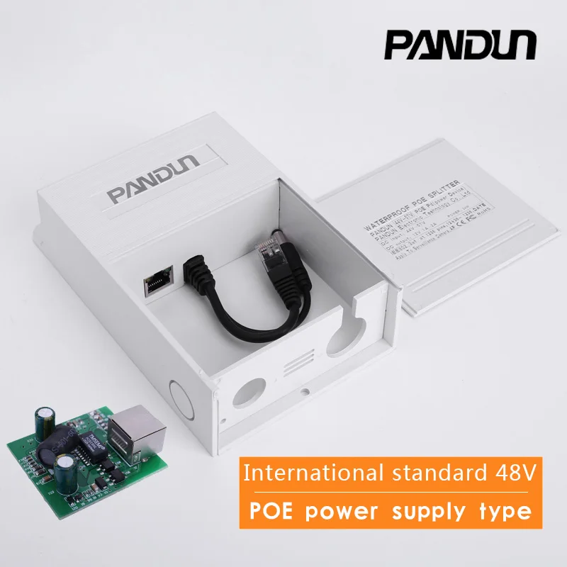 

CCTV Monitor camera waterproof box POE Splitter module separator Integrated power type standard 48V turns 12V