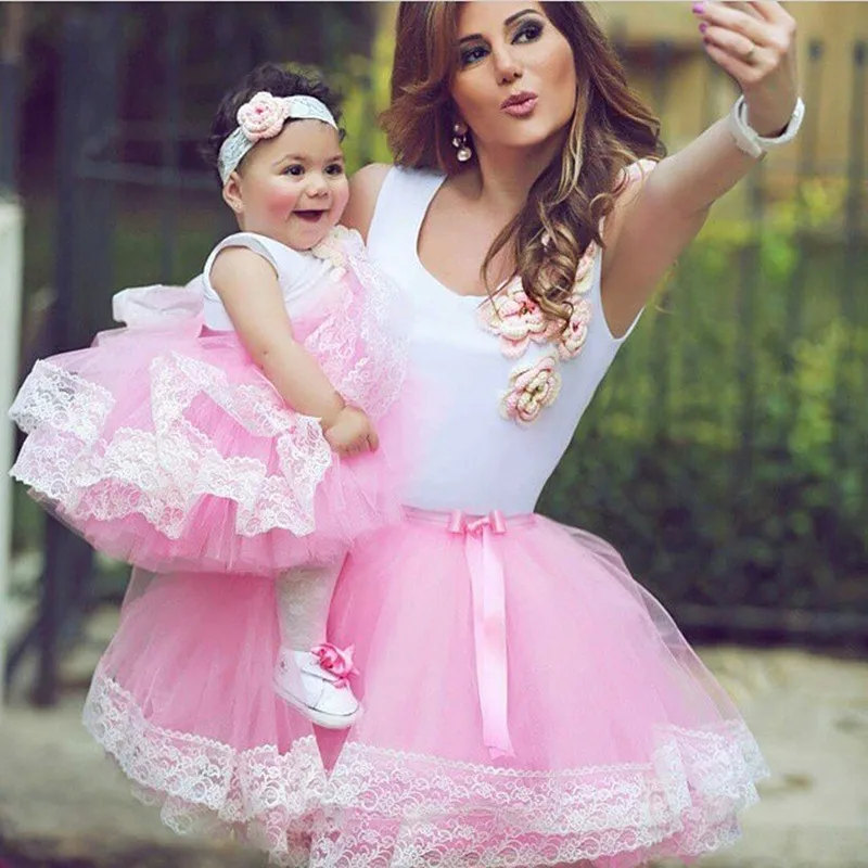 mother and child dress up