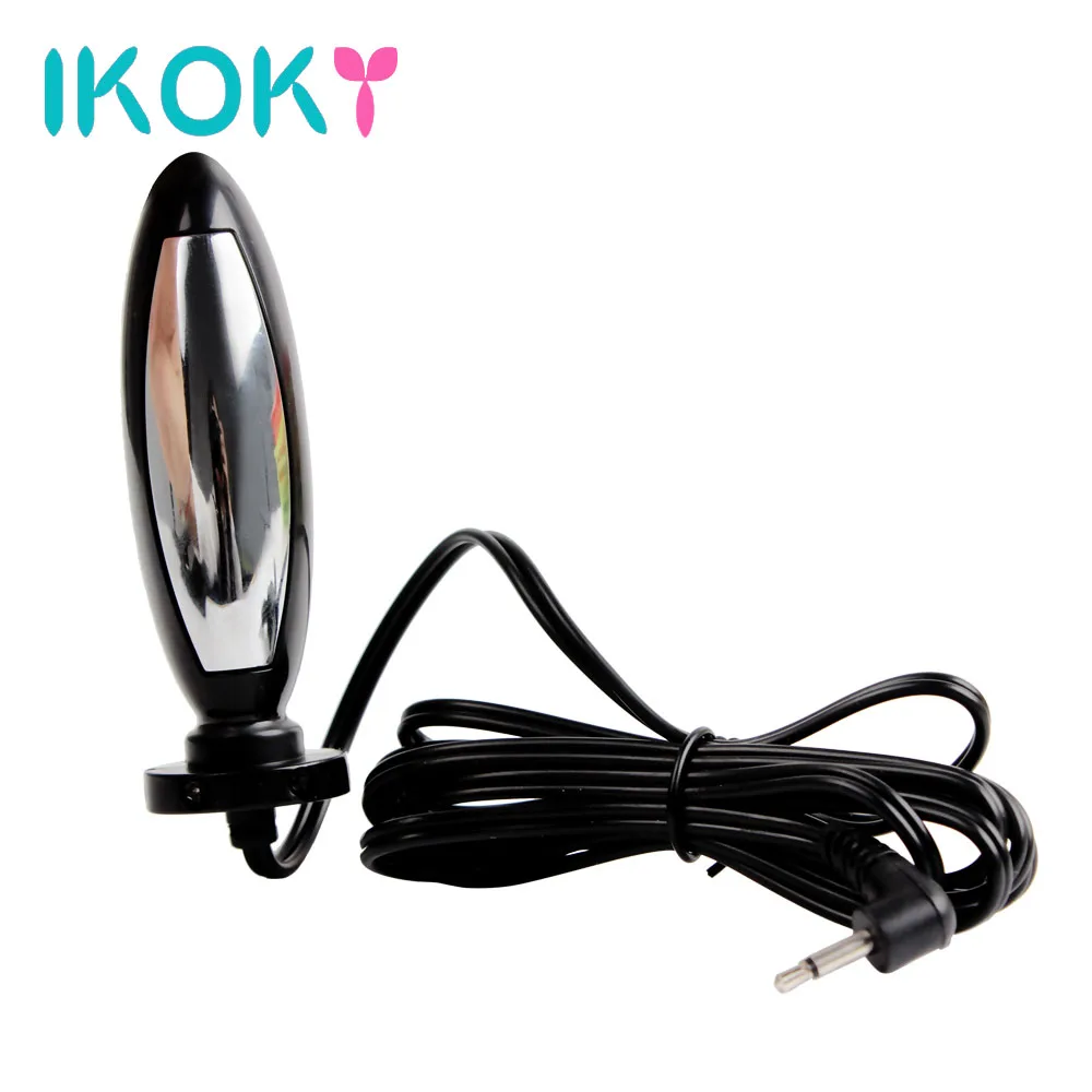 IKOKY Electric Shock Anal Vaginal Plug Medical Themed Toys Masturbator Electro Massage Sex Toys For Men Women Sex Products Electro Sex Toys Electric Sex Toys