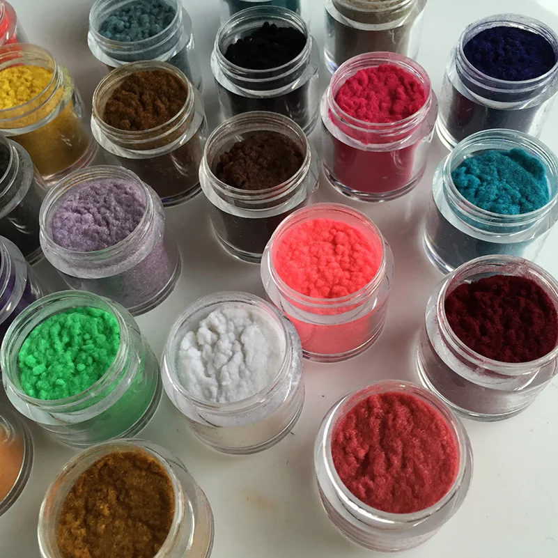 12 Colors Velvet Nail Art Powder, Flocking Powder Glitter Pigment for DIY  Nail Tips Designs