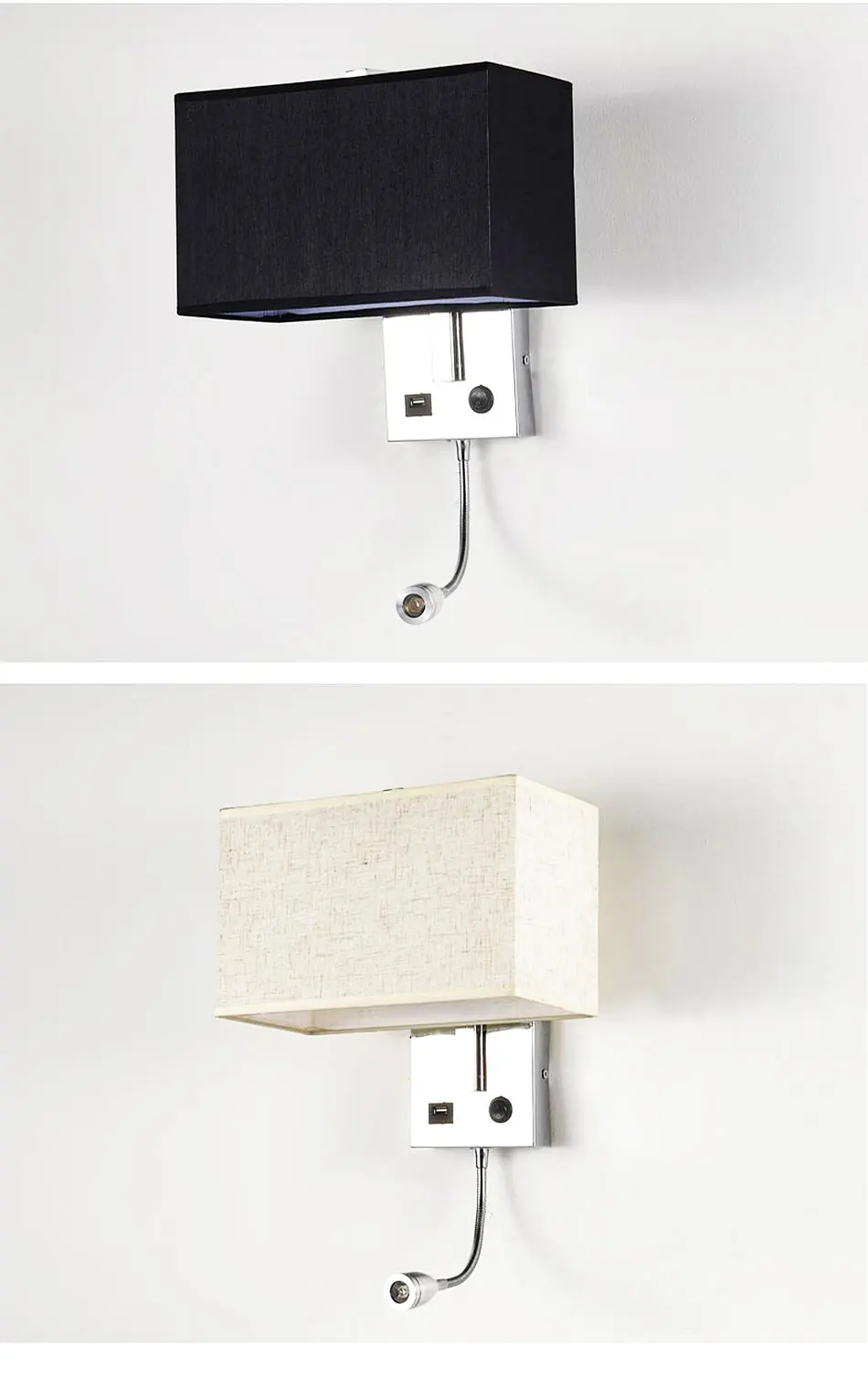 USB LED Wall Lights Indoor Decorative Modern Cube Wall Bedside Lamp Wall Mounted Light Bedroom Bathroom Lighting Sconce Lamps (6)