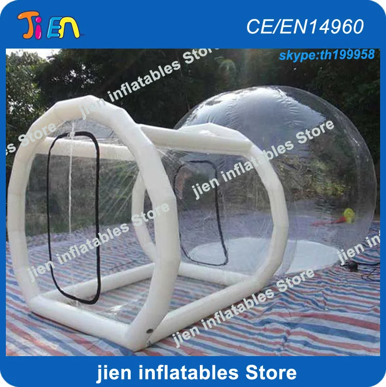 

free air shipping to door,6mLx4mdia outdoor camping bubble room/pop up beach shelter roof tent/clear inflatable bubble tent