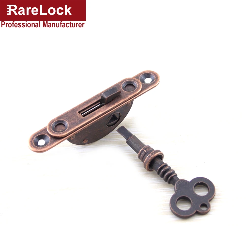 Rarelock MS524 المقابض بالطراز القديم قفل للنساء خزانة المجوهرات مربع خشبي خلع الملابس حالة رجل خزانة درج هدية تخزين مربع ط