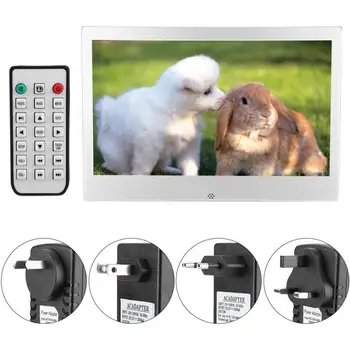 

11.6Inch IPS Screen 1920*1080 Metal Digital Photo Frame Electronic Clock Calendar Silver