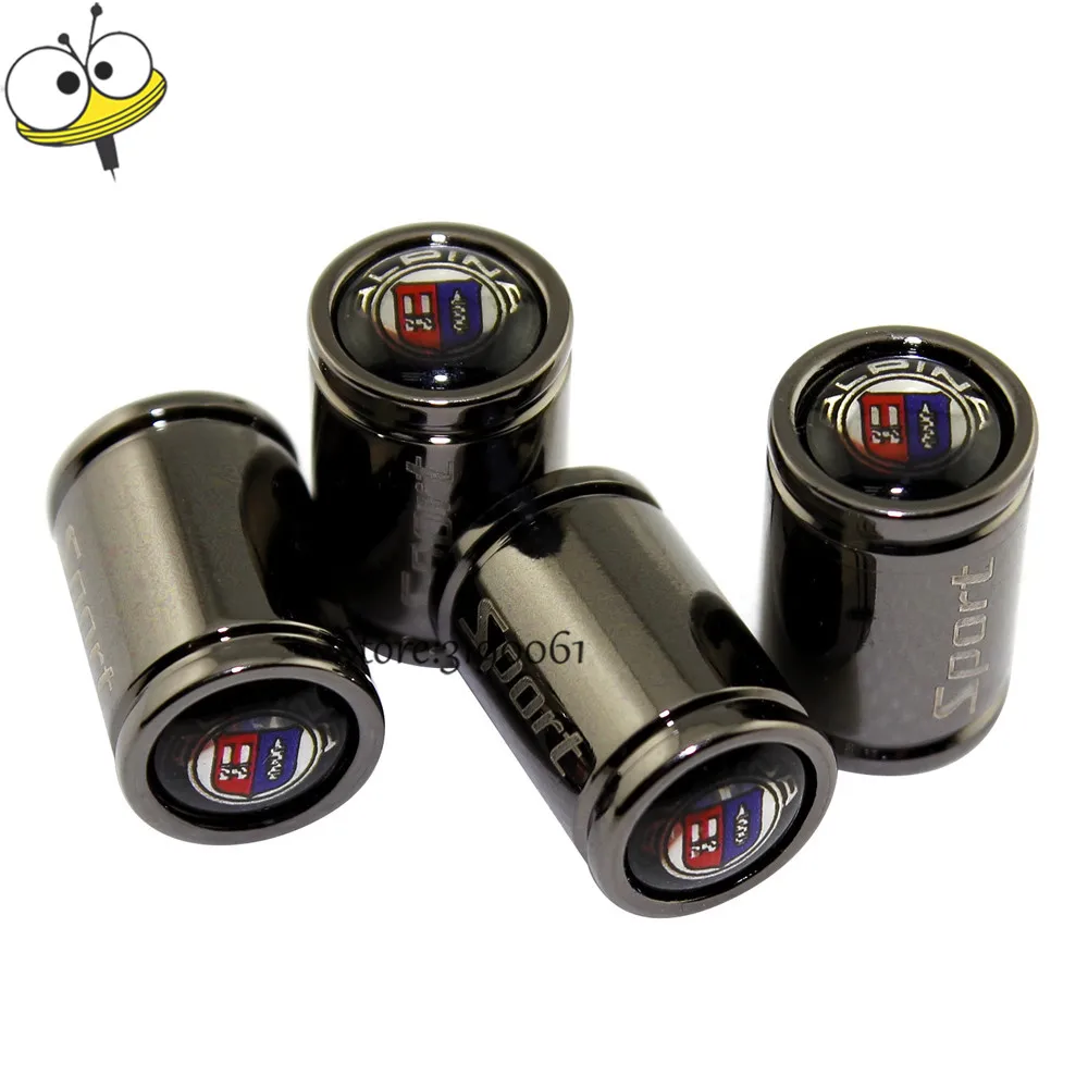 4Pcs/set Tire Car Styling Accessories Auto Valve Stems Caps Metal For