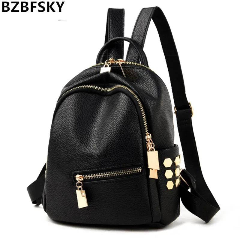 VVJIE Brand Women Leather Backpack Waterproof Lady Women Back packs