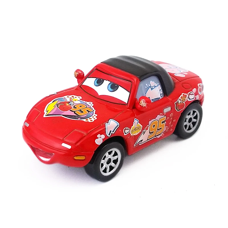 Disney Pixar Cars Lightning McQueen Fans Red Metal Diecast Toy Car 155 Loose Brand New In Stock