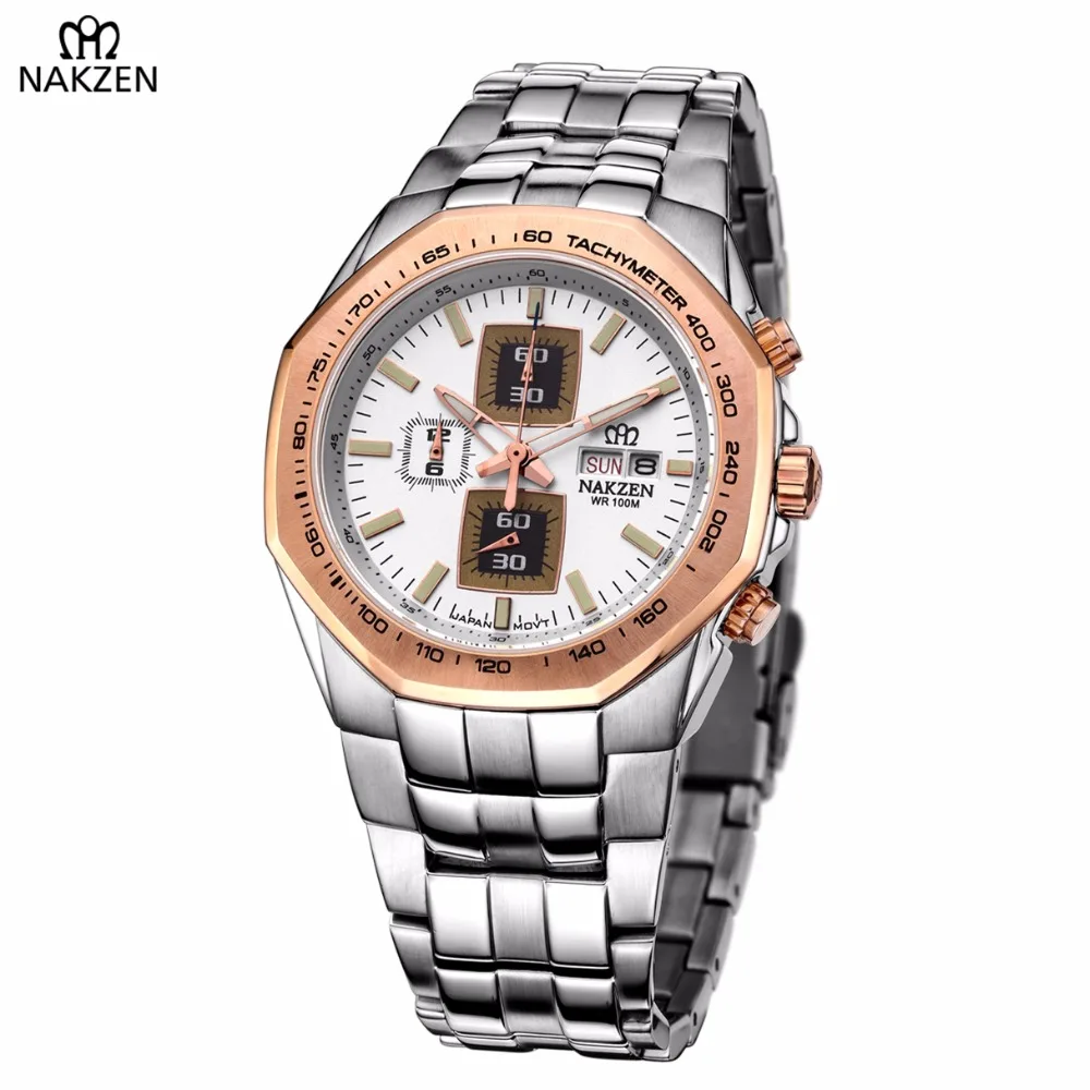 

NAKZEN men watches 2018 luxury Brand Business haedlex Watch Famous Quartz watches Gentle Popular Clock Erkek Kol Saati Gift
