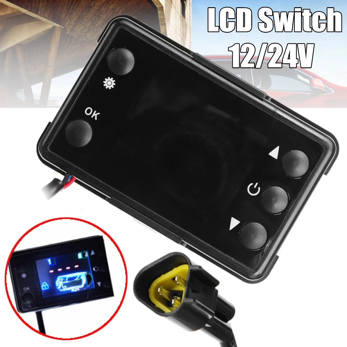

12V 24V LCD Monitor Parking Heater Controller Switch For Car Track Air Diesel Heater