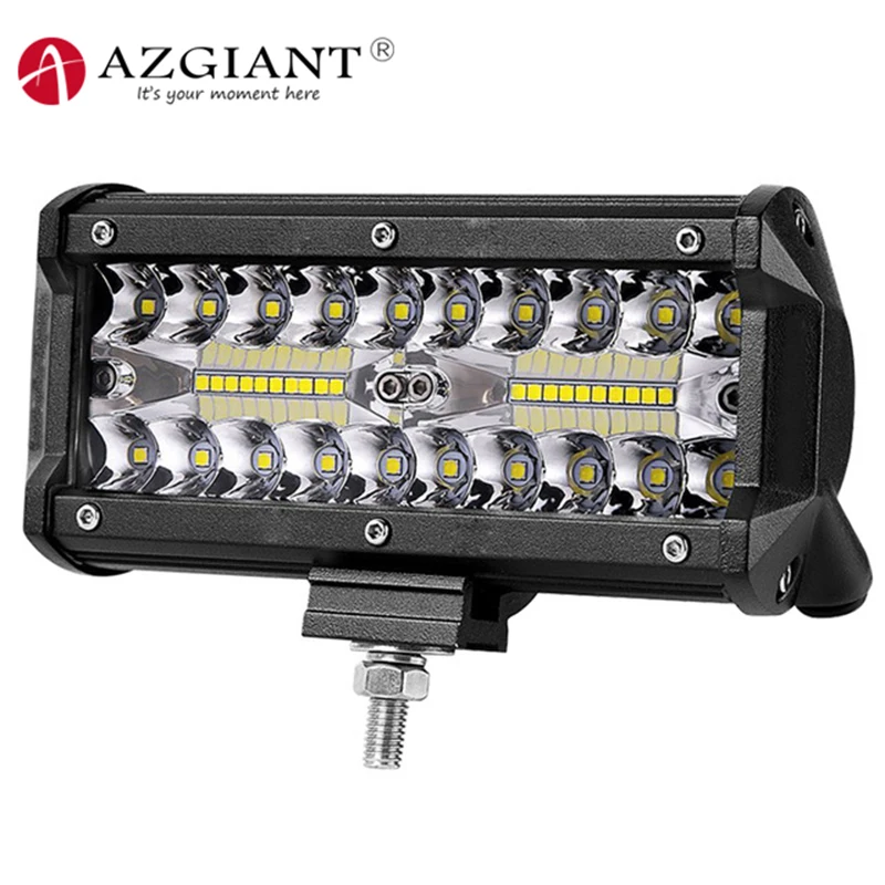 

AZGIANT 7 Inch Combo Led Light Bars 6000K White Lamp 6063 Die-cast Aluminium Alloy Housing Back Up Light for Offroad Truck Car